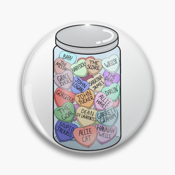 Item preview, Off campus candy hearts jar designed and sold by Artist Avenue.