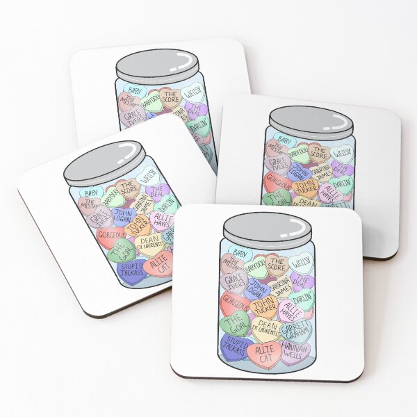Item preview, Off campus candy hearts jar designed and sold by Artist Avenue.