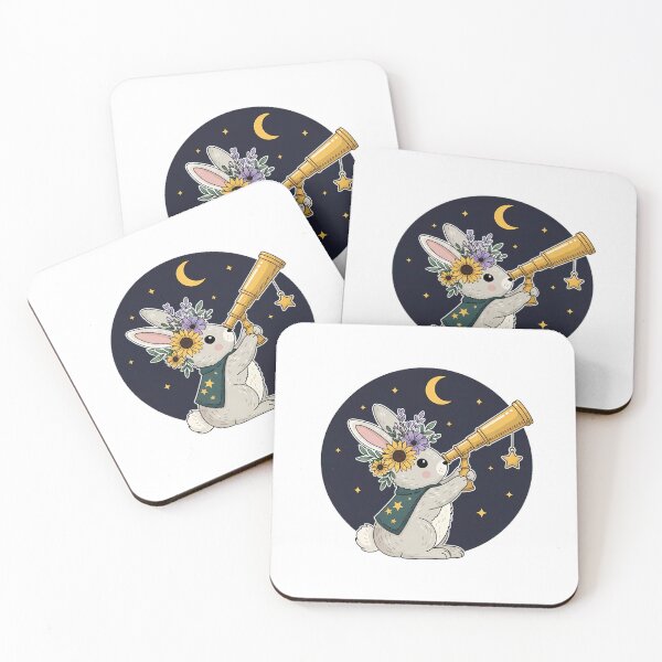 Item preview, Star Charm Bunny Golden Telescope Gift designed and sold by pumsquare.