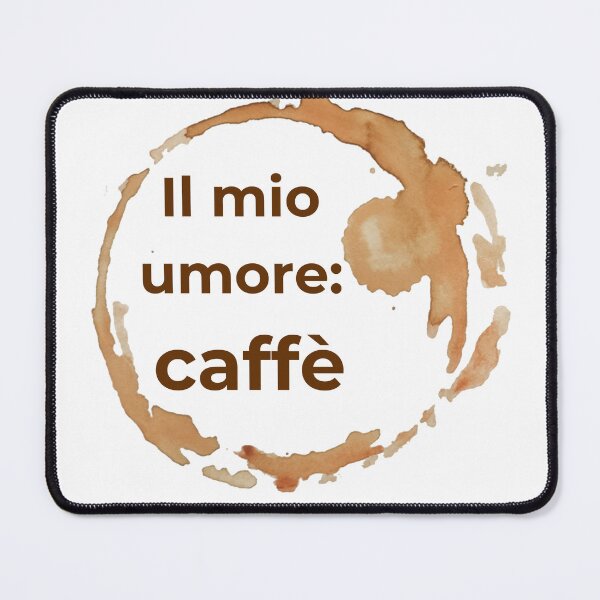 Item preview, Il Mio Umore: Caffè - Italian Coffee Lover Art designed and sold by ByIsnadStudio.