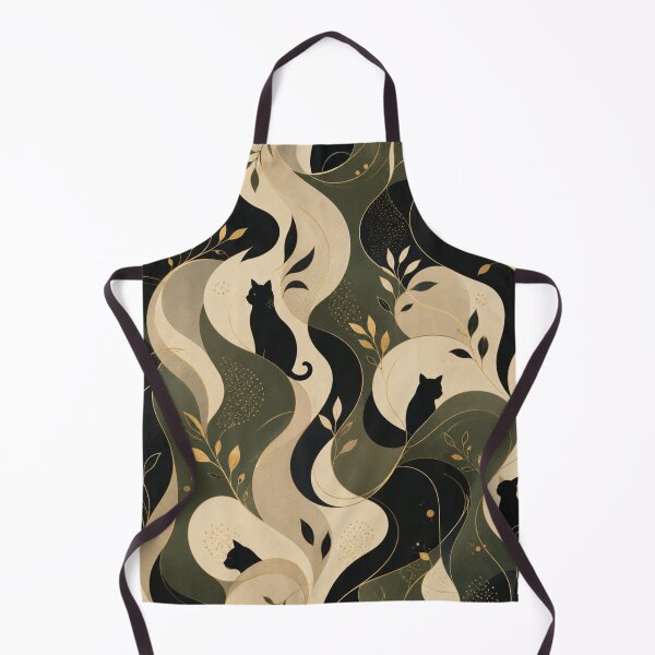 Item preview, Luxury Cat Pattern Scarf | Elegant Abstract Cat Silhouette Design | Minimalist Fashion Textile Print designed and sold by IconicDesignsXd.