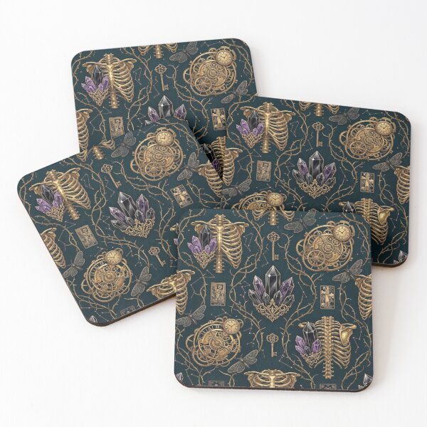 Item preview, The Chronos Crypt: Golden Skeletons & Obsidian Shards designed and sold by moonlightmuseco.