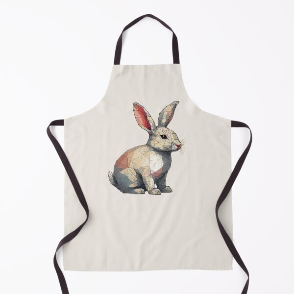 Item preview, Geometric Mosaic Rabbit – Modern Animal Art designed and sold by Tklezardesigns.