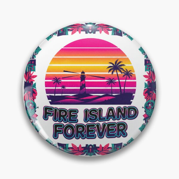 Item preview, Fire Island Forever Retro Sunset Beach NY Coastal Vintage Souvenir designed and sold by FitEnvy.
