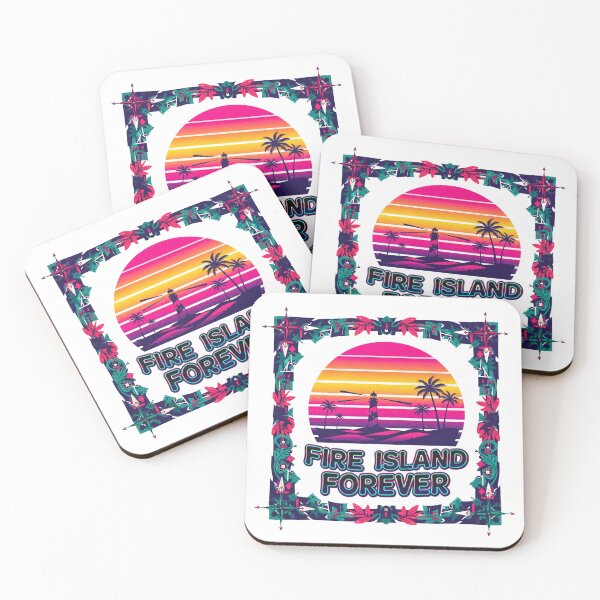 Item preview, Fire Island Forever Retro Sunset Beach NY Coastal Vintage Souvenir designed and sold by FitEnvy.