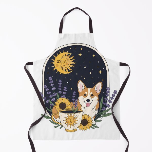 Item preview, Corgi Lavender Sprigs Sun and Moon Teacup Gift designed and sold by pumsquare.