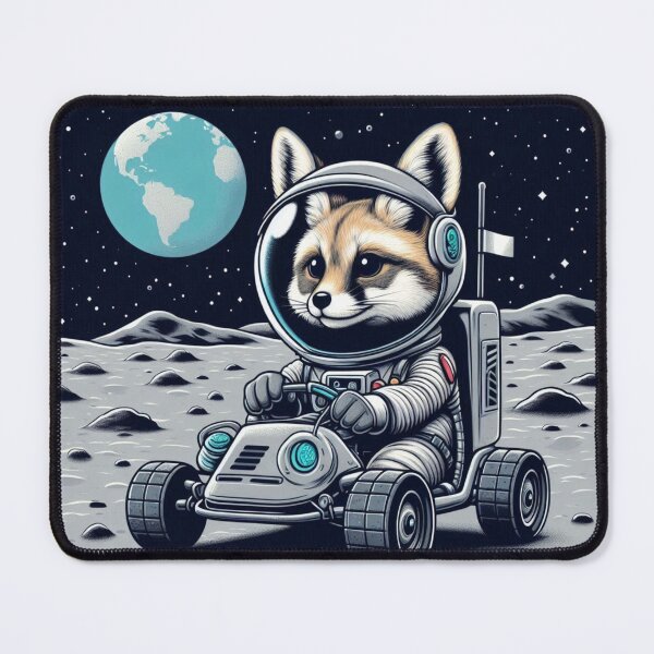 Item preview, Astronaut Fennec Fox – Lunar Rover Adventure designed and sold by Dogandesighn.