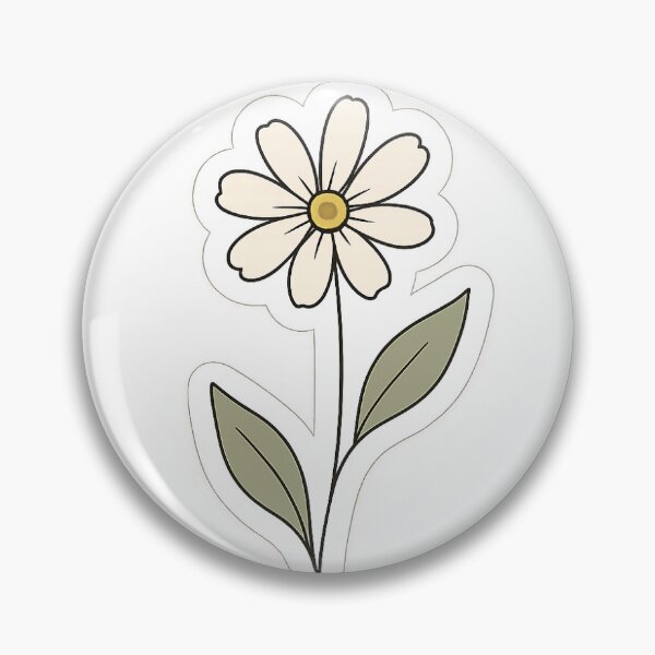 Item preview, minimal flower sticker designed and sold by Blushbomb.