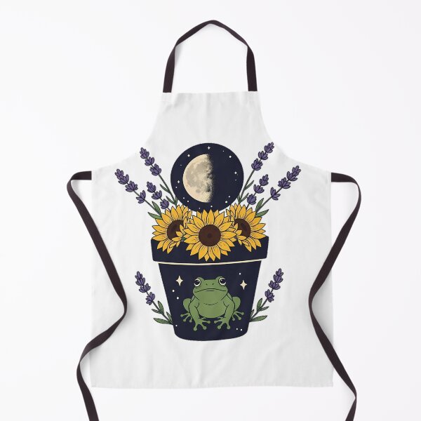Item preview, Frog Lavender Sprigs Moon Phase Plant Pot Gift designed and sold by pumsquare.