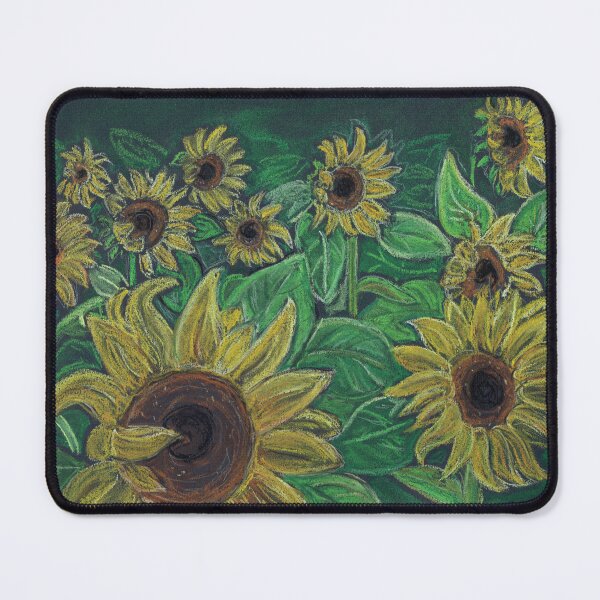 Item preview, Sunflowers in chalk pastel art. designed and sold by DebTheZeb.