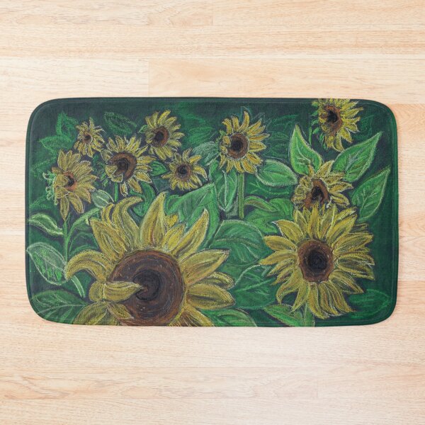 Item preview, Sunflowers in chalk pastel art. designed and sold by DebTheZeb.