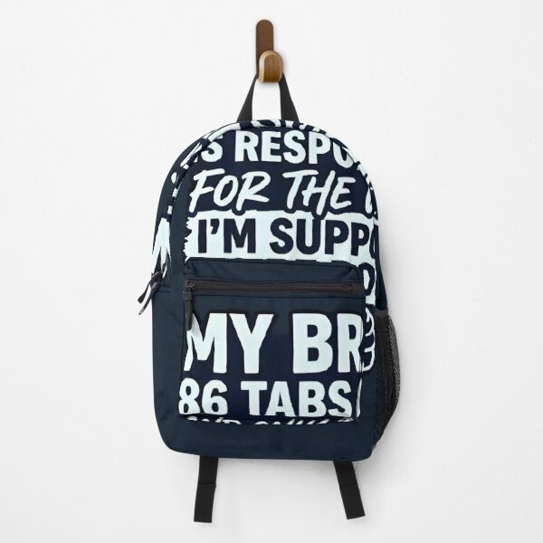 Item preview, My Brain Has 86 Tabs Open Funny Quote | Overthinking & Productivity Meme Design designed and sold by MCV-Designs.