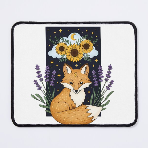 Item preview, Fox Lavender Sprigs Cloud and Sunflower Cluster Gift designed and sold by pumsquare.