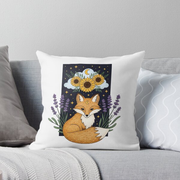 Item preview, Fox Lavender Sprigs Cloud and Sunflower Cluster Gift designed and sold by pumsquare.