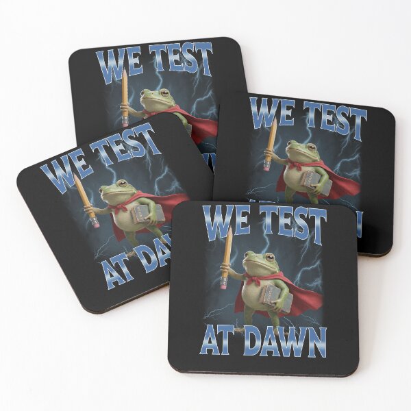 Item preview, Teacher Frog We Test At Dawn Test Day Coordinator Final Exam designed and sold by elderberry.
