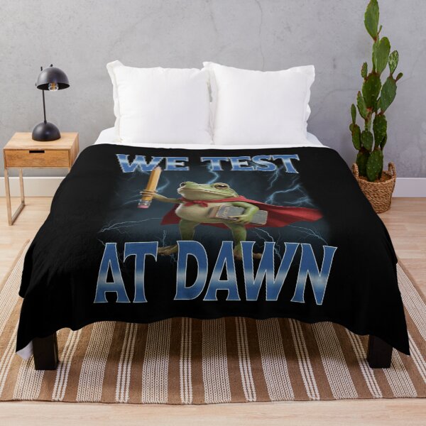 Item preview, Teacher Frog We Test At Dawn Test Day Coordinator Final Exam designed and sold by elderberry.