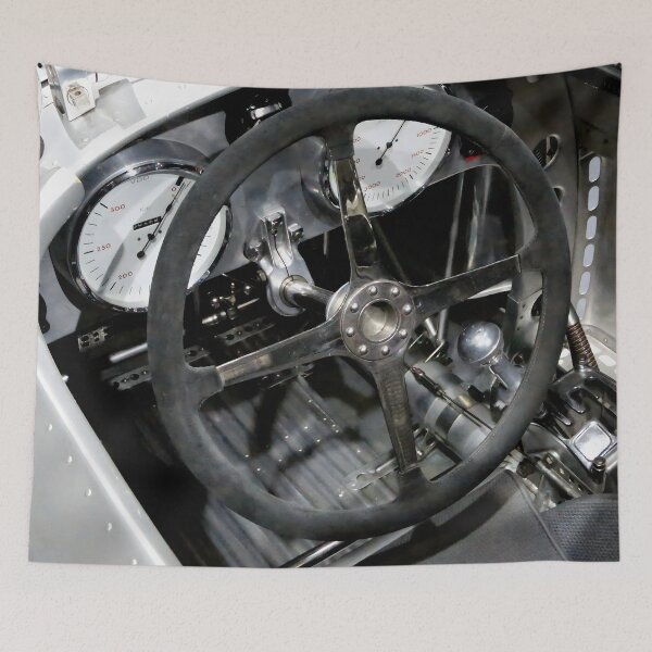 Item preview, Vintage Pre-War Race Car Cockpit Interior - 1934 Auto Union Typ A Grand Prix Dashboard designed and sold by Peter Kraaibeek | Generative Designs and Car Art.