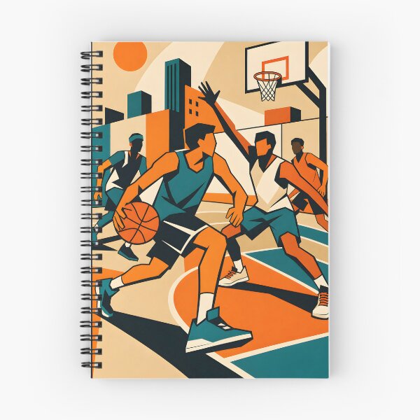 Item preview, Playground Geometry – Abstract Basketball Art designed and sold by CreativePrints3.