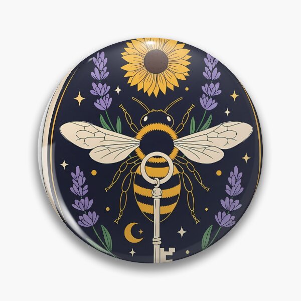 Item preview, Bee Lavender Sprigs Lavender Moon Key Gift designed and sold by pumsquare.