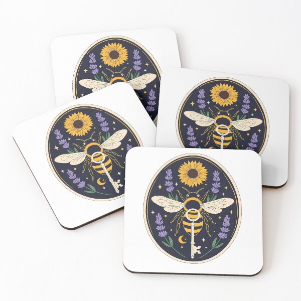 Item preview, Bee Lavender Sprigs Lavender Moon Key Gift designed and sold by pumsquare.