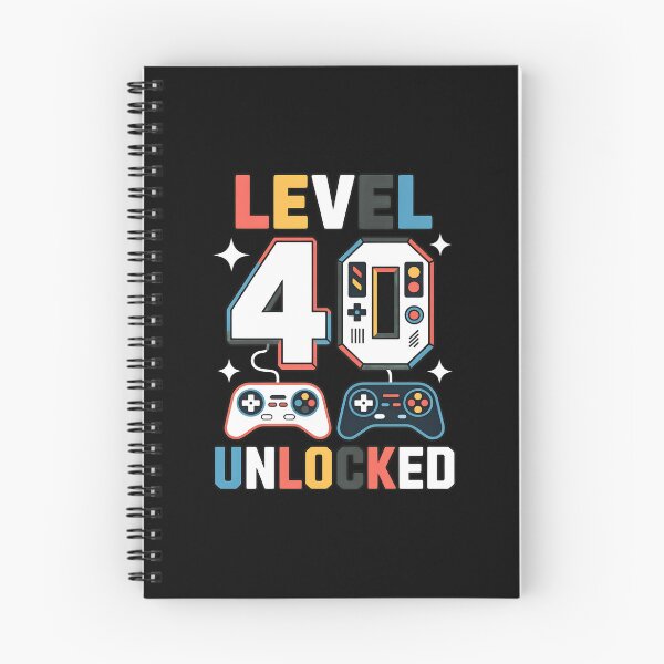 Item preview, Level 40 Unlocked Funny Video Game 40th Birthday designed and sold by OlyvieArt.