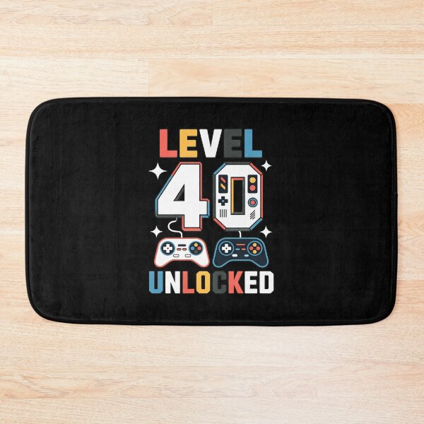 Item preview, Level 40 Unlocked Funny Video Game 40th Birthday designed and sold by OlyvieArt.