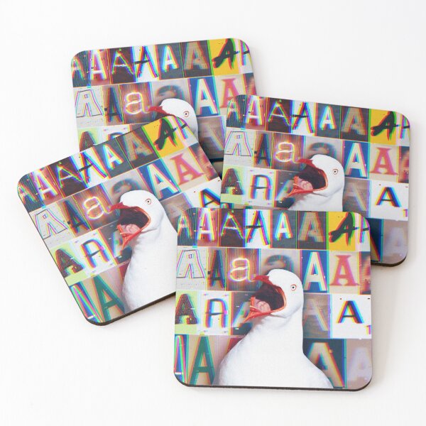 Item preview, Screaming Seagull Digital Collage Print designed and sold by Julia Sol.