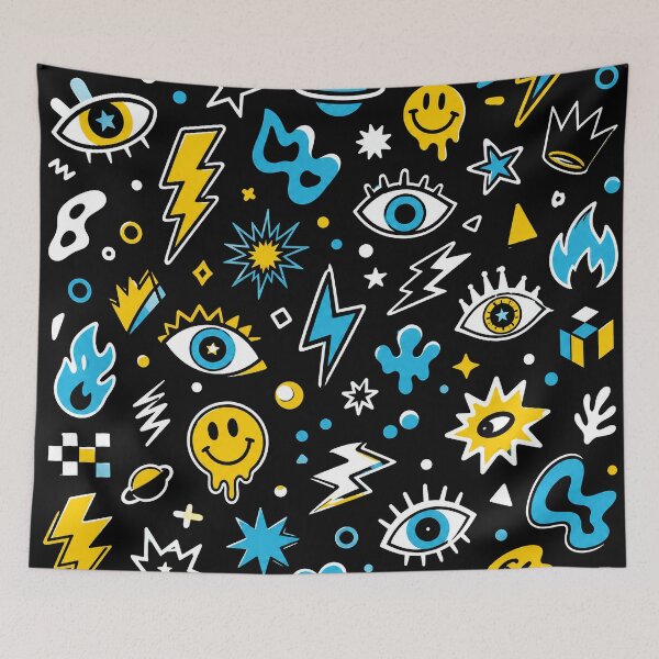 Item preview, Bold Doodle Aesthetic Collage designed and sold by ZetaDream.
