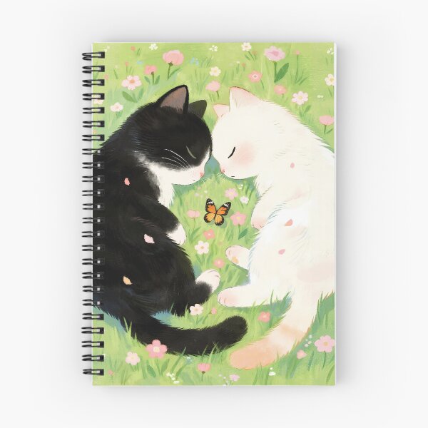Item preview, Black cat and white cat designed and sold by xianxiu-ling.