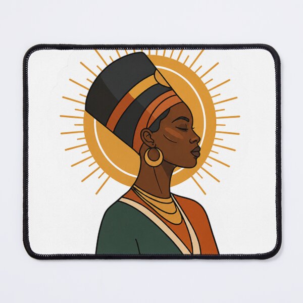 Item preview, Minimal Afro Queen Sticker – African Woman Art, Afrocentric Aesthetic Design, Afrikanische Kunst Aufkleber designed and sold by Rooted Culture.