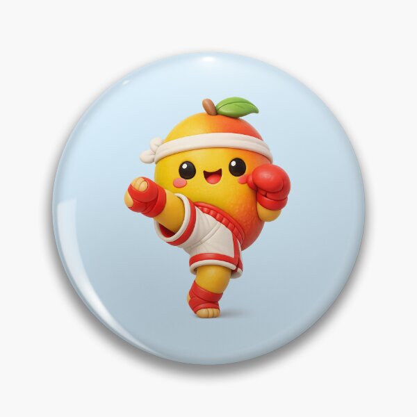 Item preview, Kawaii Mango Kickboxer | Cute Fruit Fighter 3D CGI Gym Character designed and sold by Moons Studio.