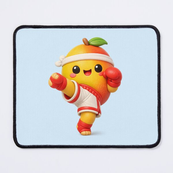 Item preview, Kawaii Mango Kickboxer | Cute Fruit Fighter 3D CGI Gym Character designed and sold by Moons Studio.