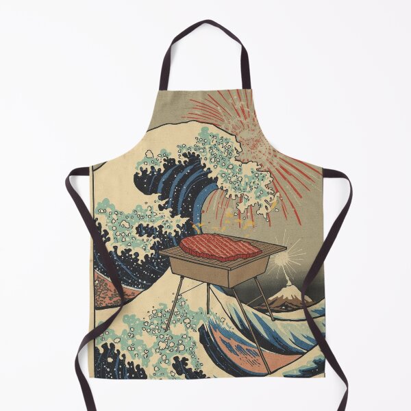 Item preview, Great Wave Barbecue Ribs 4th of July Funny Japanese Art designed and sold by Vandy Fullam.