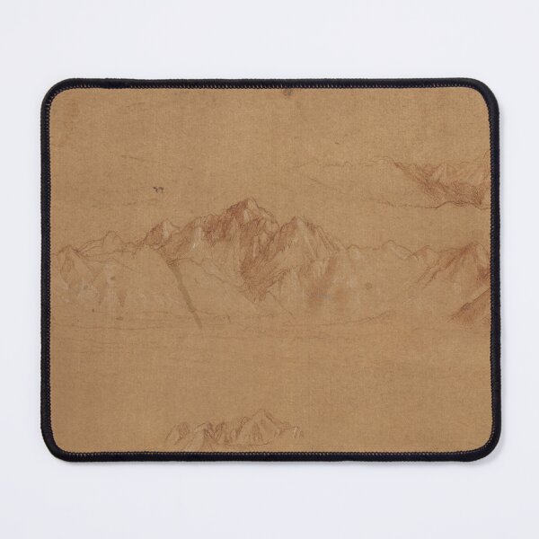 Item preview, The Alps Seen from Milan by Leonardo da Vinci Minimalist Mountain Landscape Print designed and sold by artofuniverse.