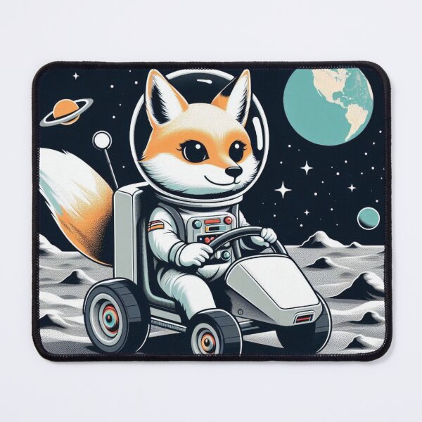 Item preview, Whimsical Fennec Fox in Space designed and sold by Dogandesighn.
