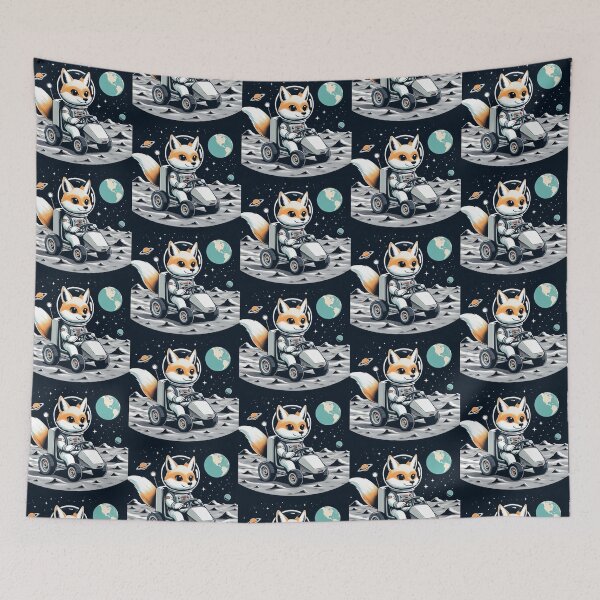 Item preview, Whimsical Fennec Fox in Space designed and sold by Dogandesighn.
