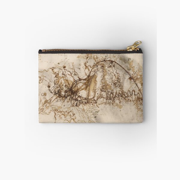 Item preview, The Arno Valley Canal Route by Leonardo da Vinci Renaissance Map Drawing Print designed and sold by artofuniverse.