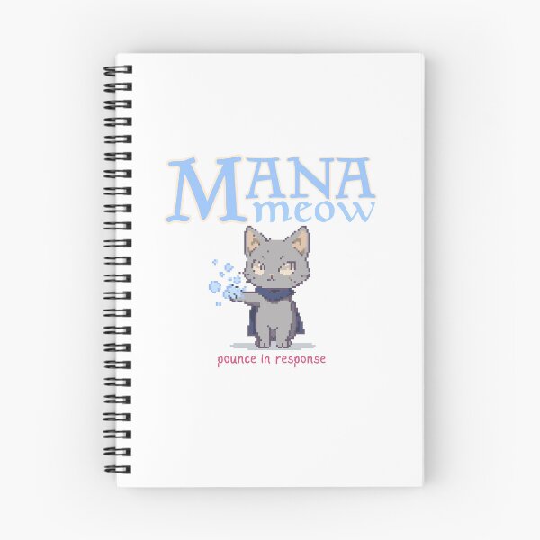 Item preview, Mana Meow Magic Gathering Cat Wizard designed and sold by heyhuecreatives.