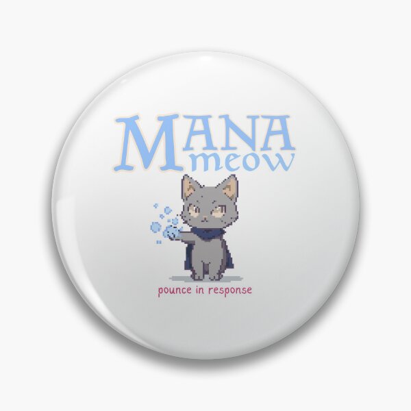 Item preview, Mana Meow Magic Gathering Cat Wizard designed and sold by heyhuecreatives.