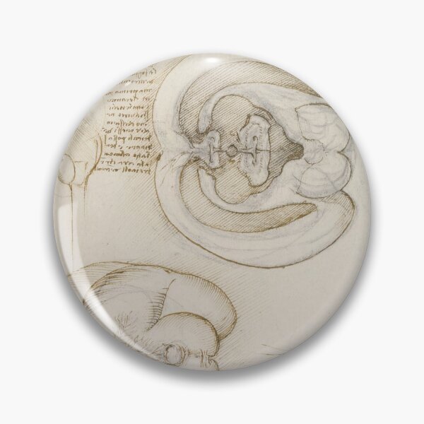 Item preview, The Brain by Leonardo da Vinci Renaissance Anatomical Study Drawing Print designed and sold by artofuniverse.