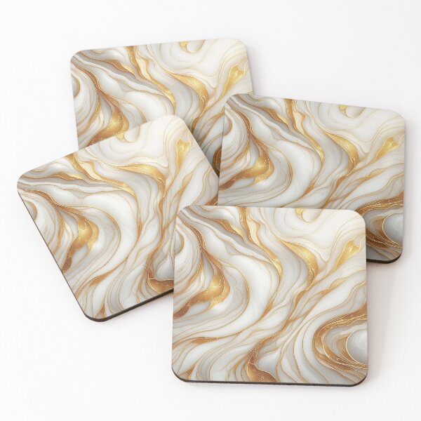 Item preview, Golden Waves – Elegant Abstract Art designed and sold by Dogandesighn.