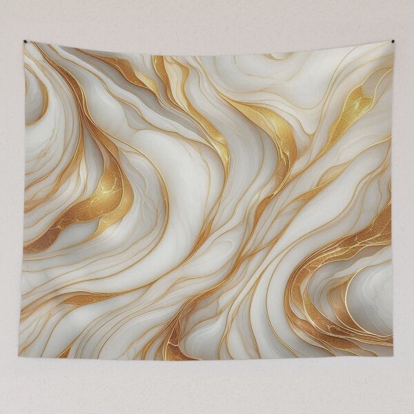 Item preview, Golden Waves – Elegant Abstract Art designed and sold by Dogandesighn.