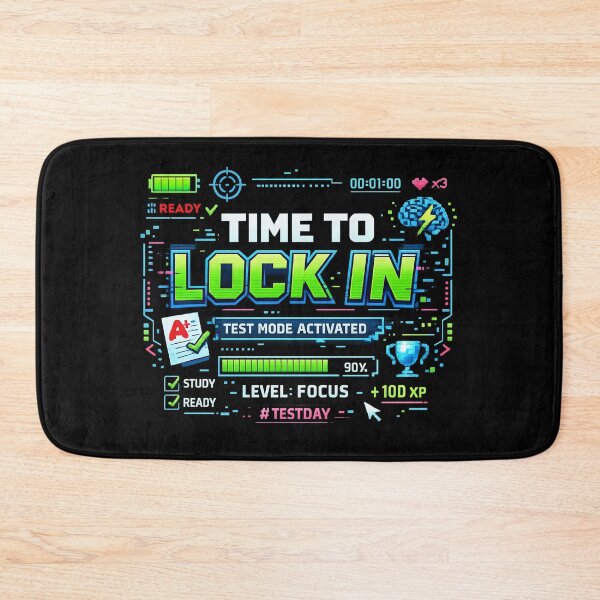 Item preview, Time To Lock In Test Mode Activated Gaming School Exam Motivation Shirt designed and sold by LunaMagicStudio.
