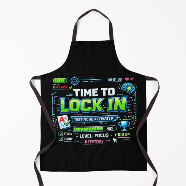 Item preview, Time To Lock In Test Mode Activated Gaming School Exam Motivation Shirt designed and sold by LunaMagicStudio.