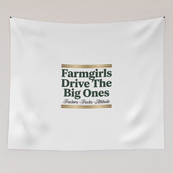 Item preview, Farmgirls Drive The Big Ones - Country Style designed and sold by Wandalu Vuhs.