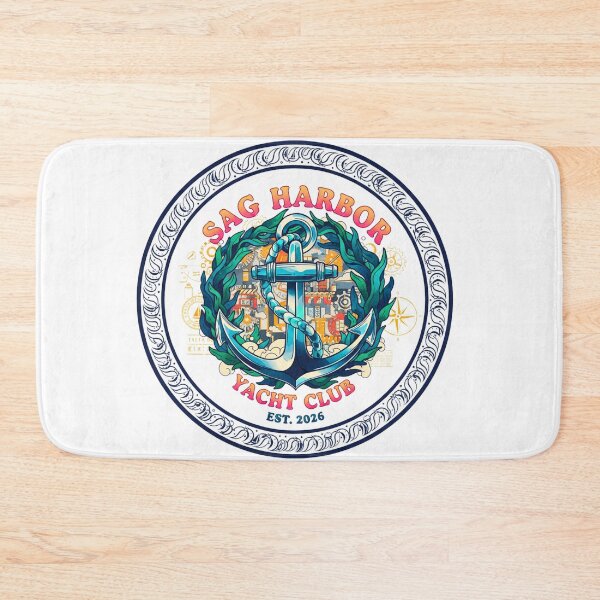 Item preview, Sag Harbor Yacht Club Inspired Navy Anchor Coastal Design designed and sold by FitEnvy.