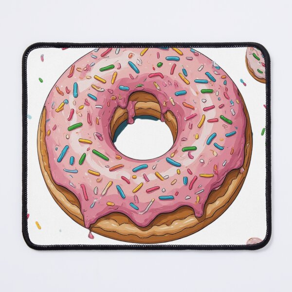 Item preview, cute pink donut with sprinkles aesthetic dessert sticker designed and sold by insiya-art.