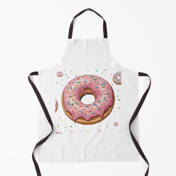 Item preview, cute pink donut with sprinkles aesthetic dessert sticker designed and sold by insiya-art.