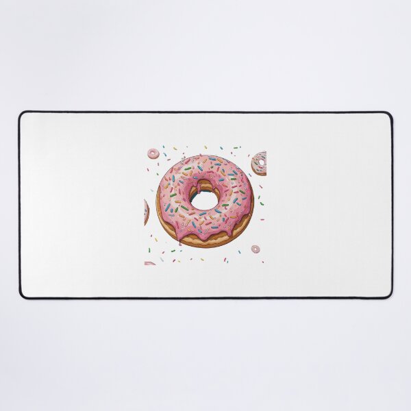 Item preview, cute pink donut with sprinkles aesthetic dessert sticker designed and sold by insiya-art.