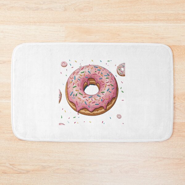 Item preview, cute pink donut with sprinkles aesthetic dessert sticker designed and sold by insiya-art.